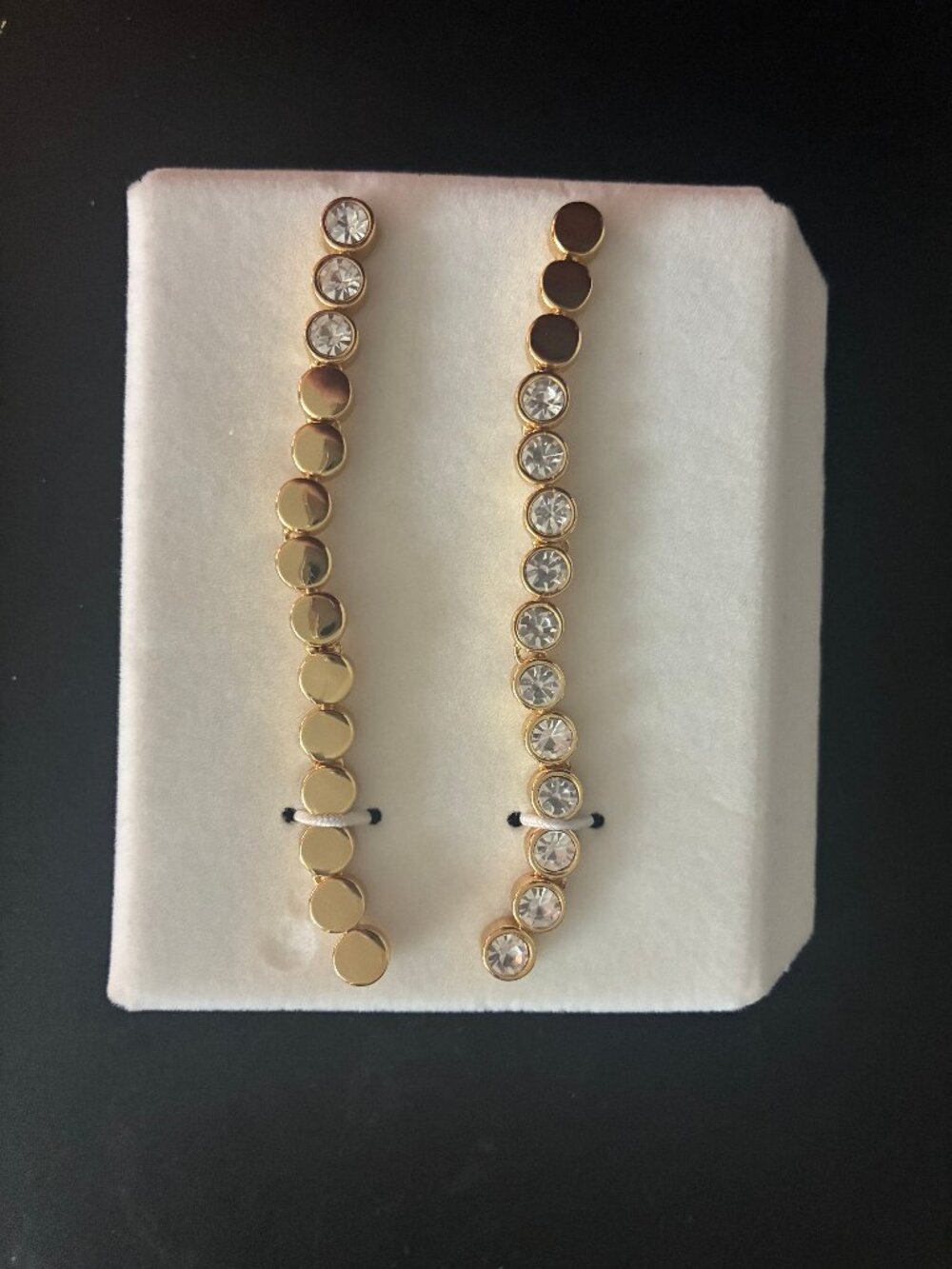 NWOT COS - Embellished Mismatched Gold Drop Earrings